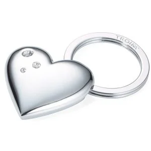 Troika Girls Best Friends Shiny Heart Nøkkelring hjerte med Swarovski -detaljer