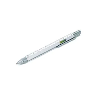 Troika Construction 6-i-1 Verktøypenn – EDC Multitool Sølv