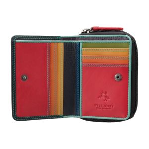 Visconti Hawaii Cash & Coin Lommebok Rainbow Multi Black