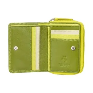 Visconti Hawaii Lommebok Green Lime Skinn Rainbow