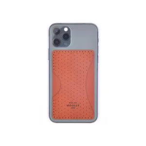 Woolly Made Kortholder Stick-On Phone Perforert Skinn