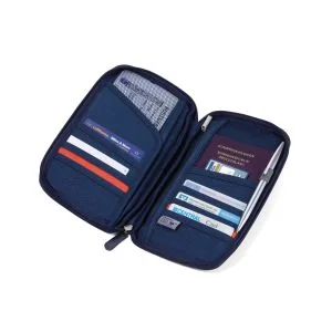 Troika Safe Travel Reiselommebok Blå, RFID