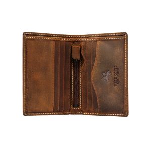 Visconti Arrow Liten RFID Lommebok Herre Tan Skinn