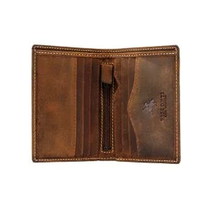 Visconti Arrow Liten RFID Lommebok Herre Tan Skinn
